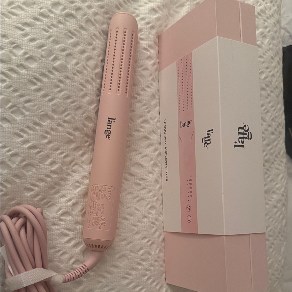 Lange Blush Pink Travel Hair Straightener
